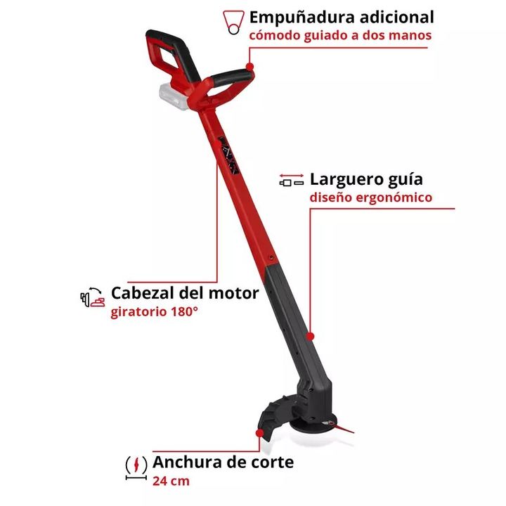 Einhell Cortacesped inalambrico GC-CT 18/2411 Li P-Solo - Vista 3