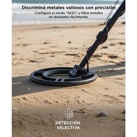 Detector De Metales Gadnic MD-3030 Oro Plata