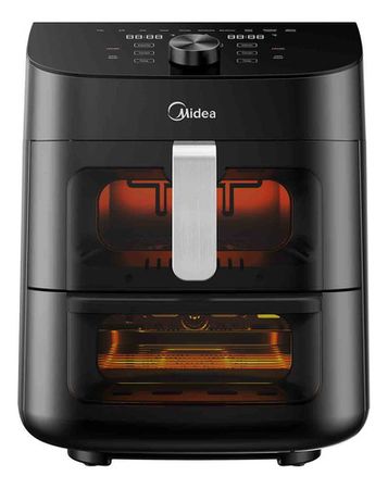 MIDEA FREIDORA AF-D211BAR1 DIGITAL 2 ZONAS NEGRA 11L