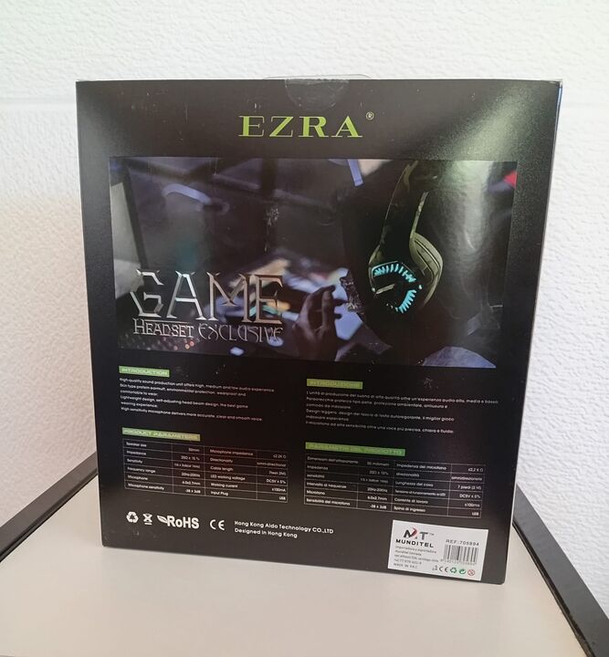 Auriculares Gamer ERZA Camuflado Led Microfono Pc Consola Color Verde - Vista 3