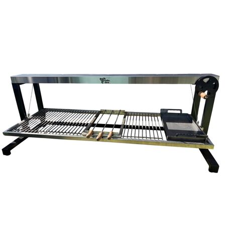 Parrilla Interior Estilo Libre Acero Inoxidable 140 Cm