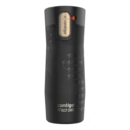 VASO CONTIGO WESTLOOP 473ML SIN ANTIDESLIZANTE (C:NEGRO Y DETALLE EN DORADO 2214152)