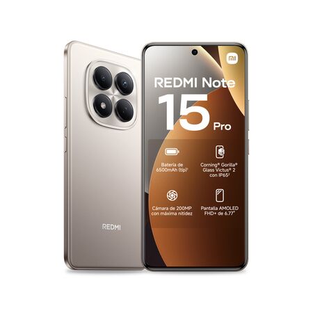 Celular Xiaomi Redmi Note 15 Pro 256GB 8GB RAM Gris