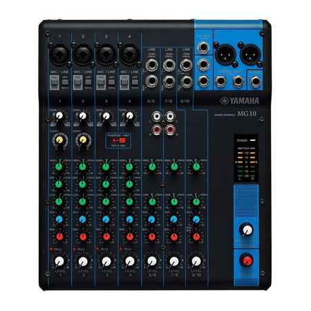 Yamaha MG10. Mixer analógica de 10 entradas. Control total y versatilidad