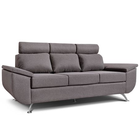 Sillón 3 Cuerpos Berlin Moderno Tapizado Shot Stone Espácity