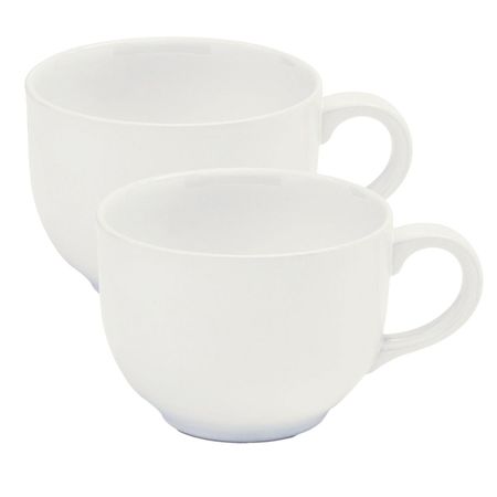 Set X2 Tazones Blancos 740 Cc