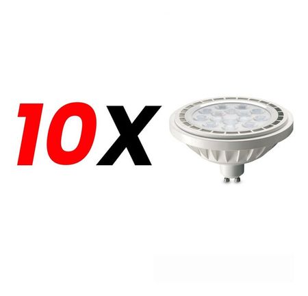 Pack X 10 Lámpara Led Dicroica Ar111 Candela Dimerizable 12w