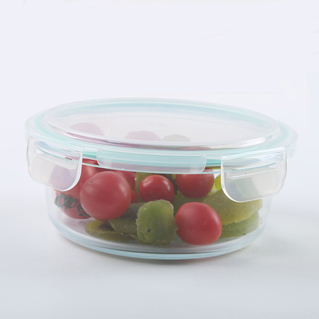 Recipiente Contenedor De Vidrio 950 Ml Con Tapa Redondo