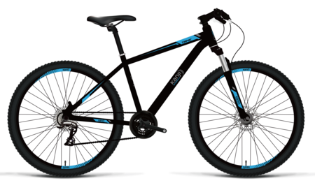 BICI KANJI ON WEELS CUADRO DE ACERO NEGRO CELESTE R29