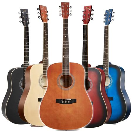 SX SD104. Guitarra acústica dreadnought con rosewood.