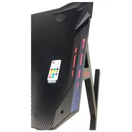 MESA ESCRITORIO GAMER 44137274 + LUCES RGB + SOPORTE AURICULAR