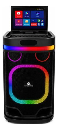 Parlante Portatil King-house 80w Con Pantalla 14.1 Tactil