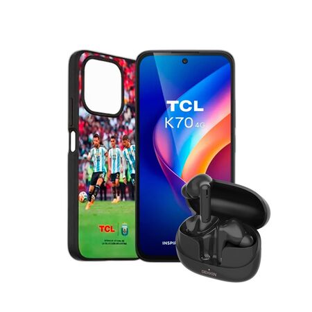 Combo TCL K70 12+128GB Midnight Black + Auriculares TWS Dekkin
