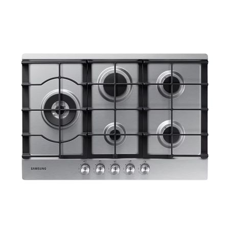 Anafe A Gas Acero Inoxidable 75 Cm 5 Hornallas Samsung Na75j3030as