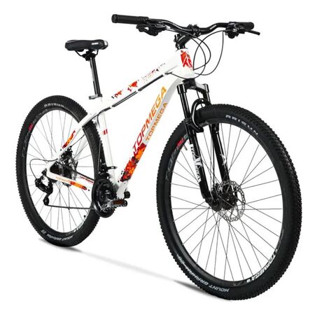 Bicicleta Mountain Bike Topmega Regal R29 Aluminio Gris/Rojo/Naranja Talle L
