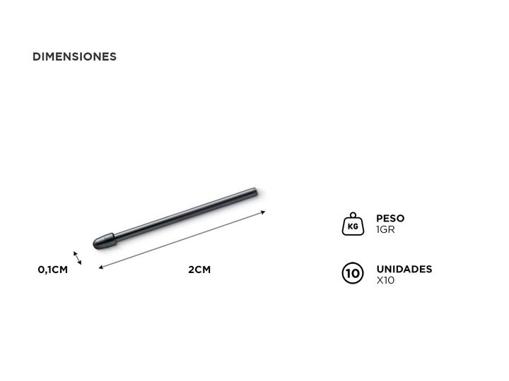 Puntas de Repuesto para Lapiz Wacom Pen Nibs Standard - Vista 4