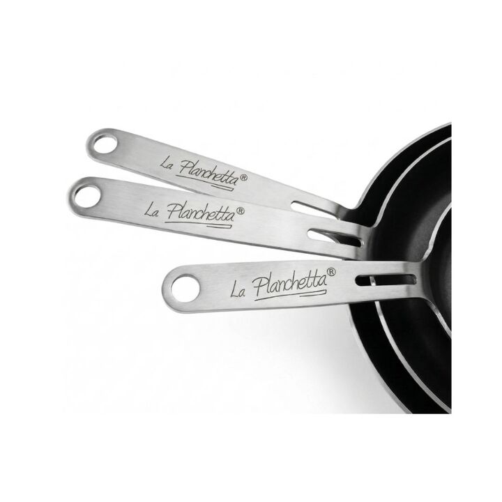 Set De Sartenes Con Mango De Cuero + Tripode - La Planchetta - Vista 6