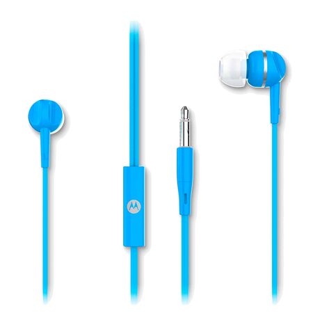 Auriculares Motorola In Ear buds 105 Con Microfono Azul