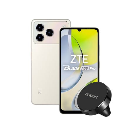 Combo ZTE A56 Pro 12+128GB Gold + Car Holder Dekkin Redondo