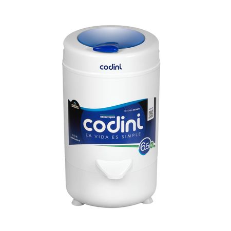 Secarropas Centrífugo Advance 6.5 kg 2.800 RPM Blanco Codini - AD65
