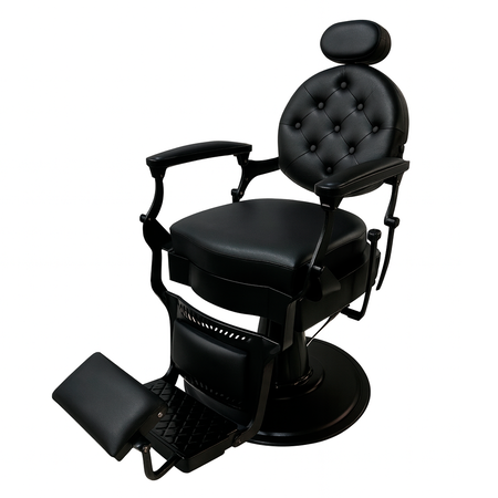 Sillon De Barbería Peluqueria Wmark Reclinable Con Apoyapies