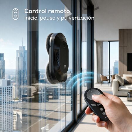 Robot Limpiavidrios Inteligente Peugeot Le Mans Control Remoto App Pulverizador Doble