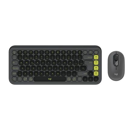Teclado y Mouse Logitech POP Icom Graphite 920-013052