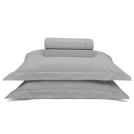 Juego de Sábanas de 230 hilos Reffin King color Metálico