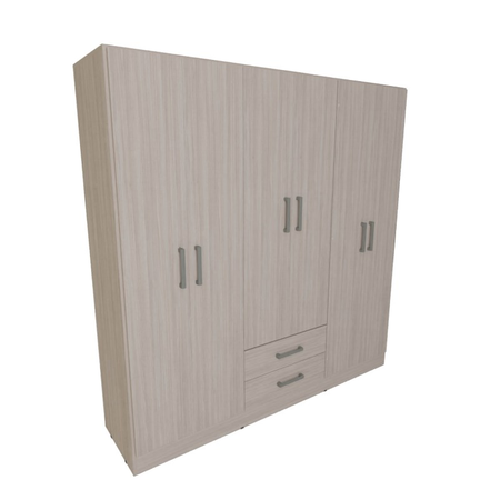 Placard Muebles Orlandi 6P 181Cm 3504 Bahia Jacaranda