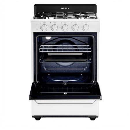 Cocina Multigas 56 cm Blanca con Encendido Eléctrico Drean CD5603AB0