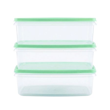 3 Contenedores Hermeticos Rectangular Top 1.7 Lts - Opening