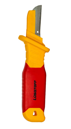 Cuchillo Pela Cable Sgr13 Lusqtoff L7445 Mango Aislado 1000v