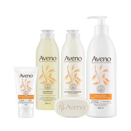 Aveno Set Cuidado Corporal y Facial Completo Piel Sensible
