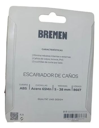 Escariador Bremen de Caños Interno y Externo