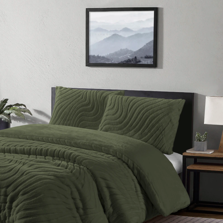 Acolchado Nórdico Manta símil Piel de conejo / Línea Saint Moritz - Twin Size - Vista 6