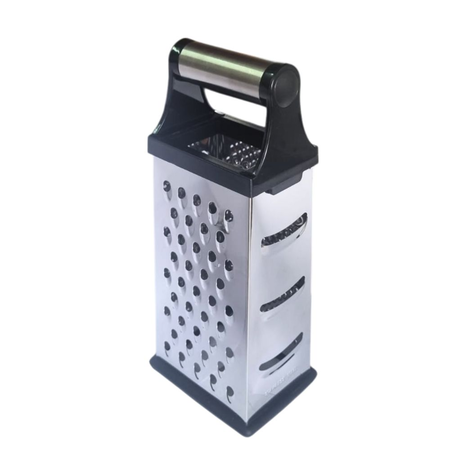 Rallador 4 Caras Acero Inoxidable base silicona 25cm c asa