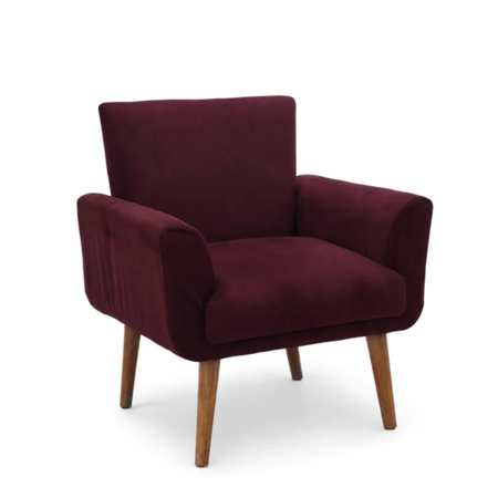 Sillon matera Klyara color bordo