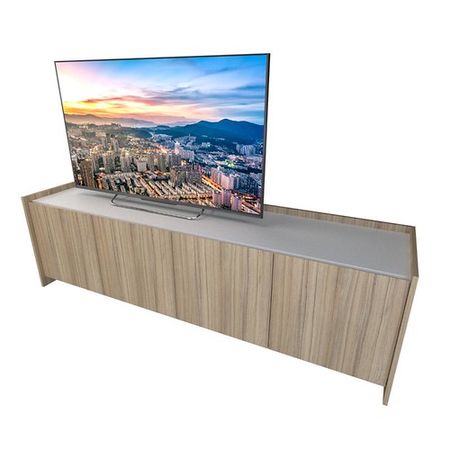 Rack de TV Petra DS Home Blanco Cocobolo 180x52x45 cm