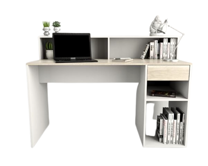Escritorio Linea Home C/ Repisa Y 1cajon 3049 Nevado/Ev Tables - Vista 3