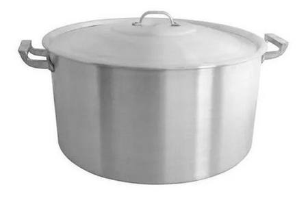 Cacerola Aluminio Gastronomico Reforzado N°40 Fiamaj Plateado