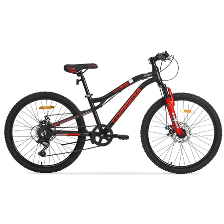 Bicicleta Mtb R24 Slider 7 Velocidades Aluminio Negro/rojo