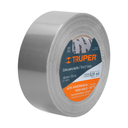 Cinta Truper de 10 m para conducto, espesor 0,19 mm, temp. máx. 60°C - 12586
