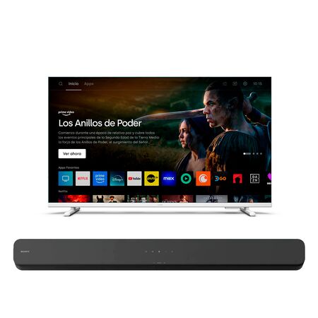 Smart TV 32" HD Philips TV 32PHD6929/77 + Barra de Sonido HT-S100D Sony