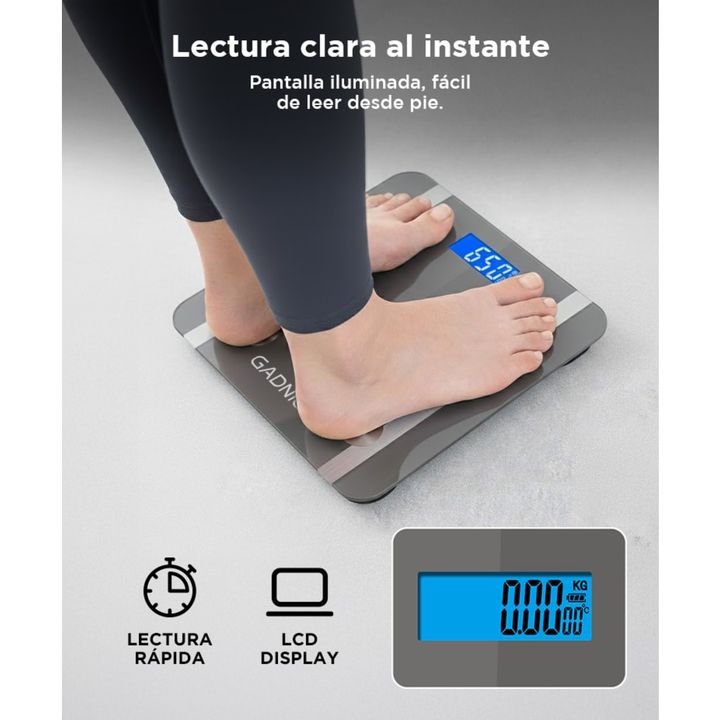 Balanza Digital Gadnic G07 Bluetooth Eléctrica 180KG - Vista 5