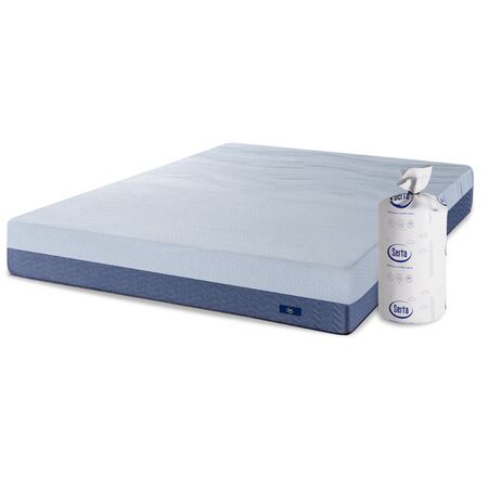 Colchon Serta Box Express Medida Super Queen 160x200cm de Alta Densidad con Espuma Soft Superior