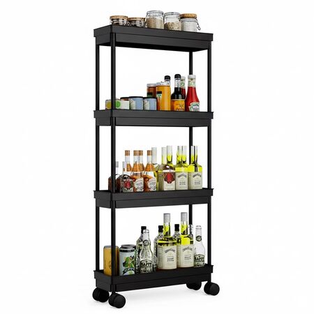 Organizador Gadnic Estantería Reforzada Ruedas 4 Niveles 
