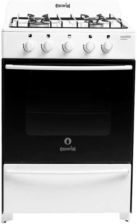 Cocina Escorial Gas Envasado Master Classic 4 Hornallas 56 Cm Blanca - Vista 1