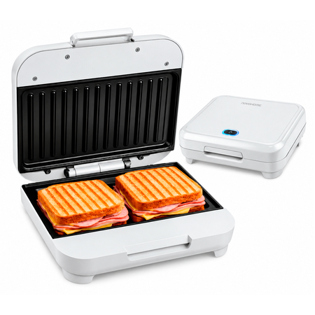Sandwichera Eléctrica Grill Placas Antiadher. Novohome 760w