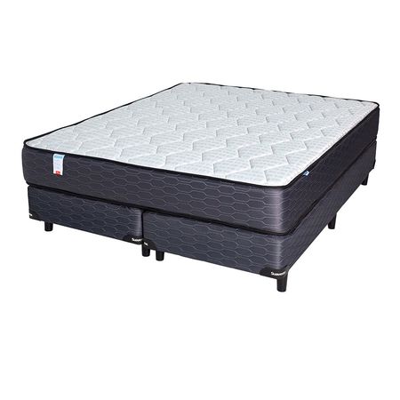 Conjunto Sommier y Colchón Suavestar Centuria Queen (2 Plazas y Media) (160x200 cm) - Espuma 35 kg/m³
