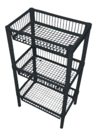 Estanteria Organizadora 3 Niveles Canastos Multiusos